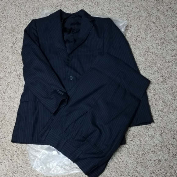 None Other - Men's three piece pinstripe suit